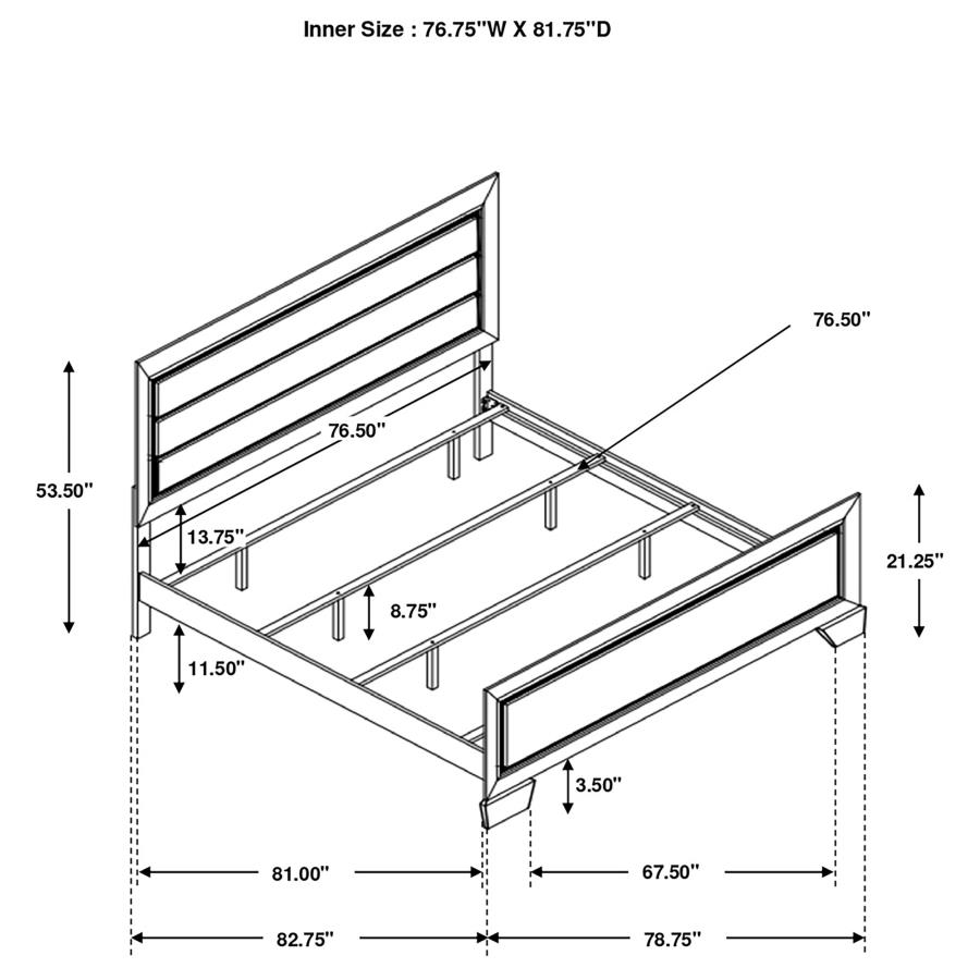 Eastern King Bed 4 Pc Set thumbnail 12