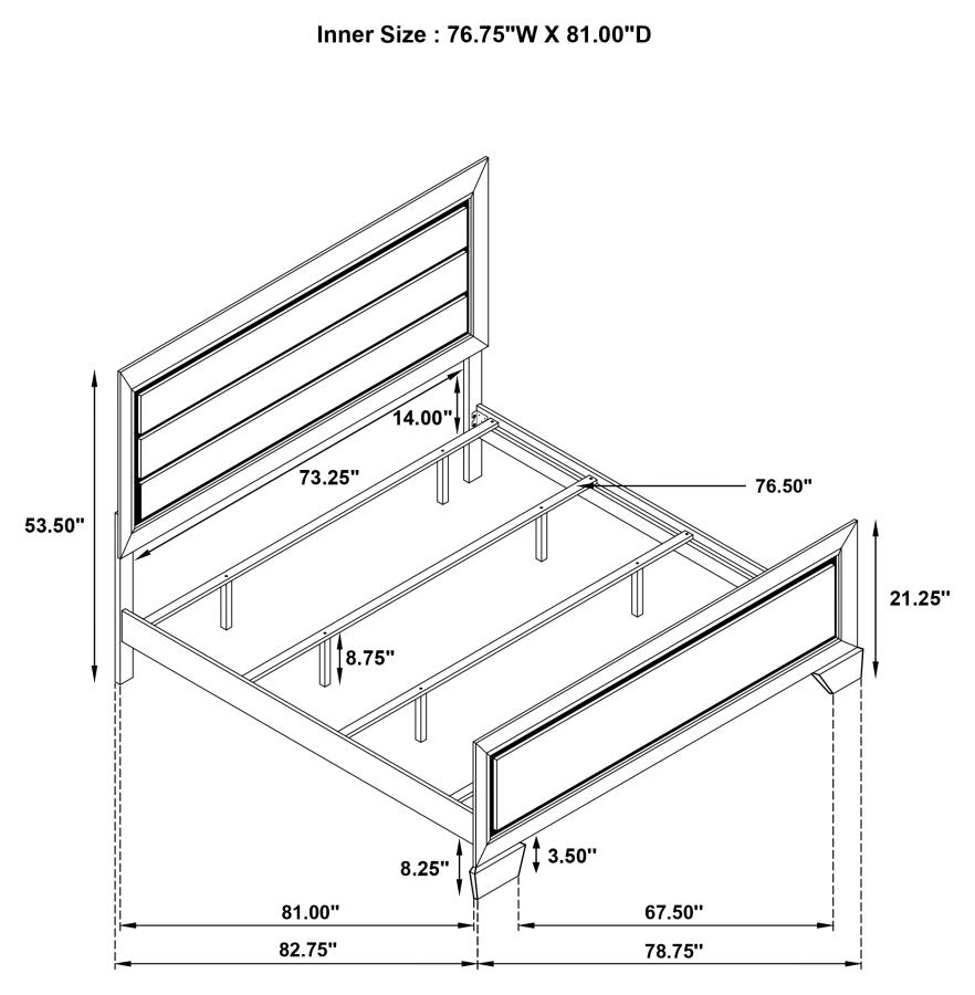 E King Bed thumbnail 9