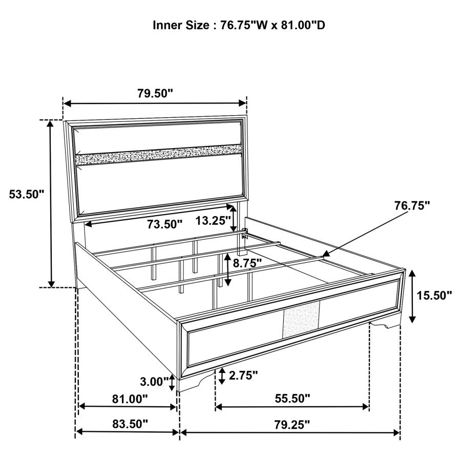 E King Bed thumbnail 11