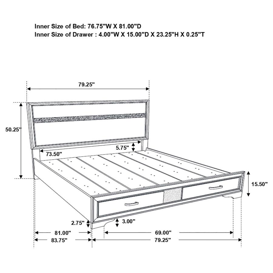Eastern King Bed 5 Pc Set thumbnail 15