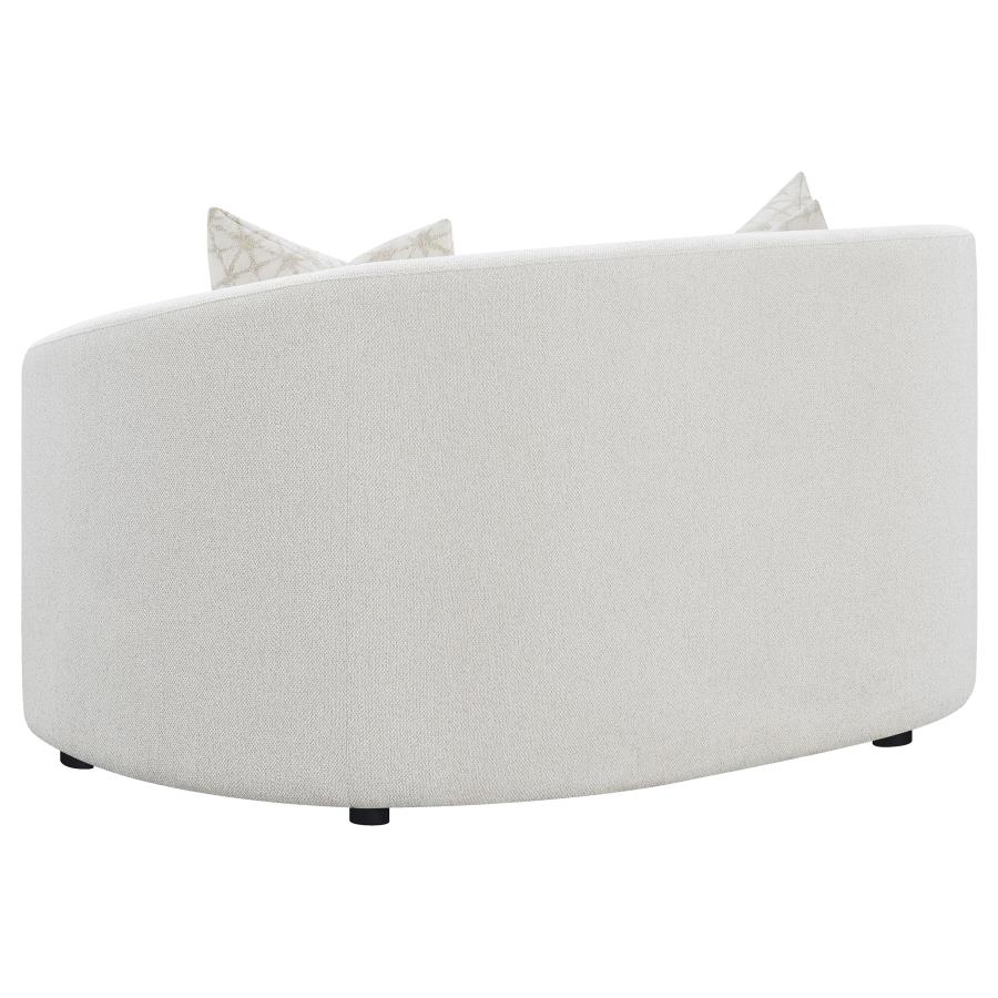 Rainn 3-Piece Boucle Upholstered Sloped Arm Sofa Set Latte thumbnail 8