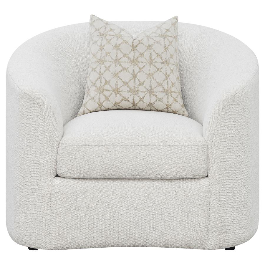 Rainn 3-Piece Boucle Upholstered Sloped Arm Sofa Set Latte thumbnail 10
