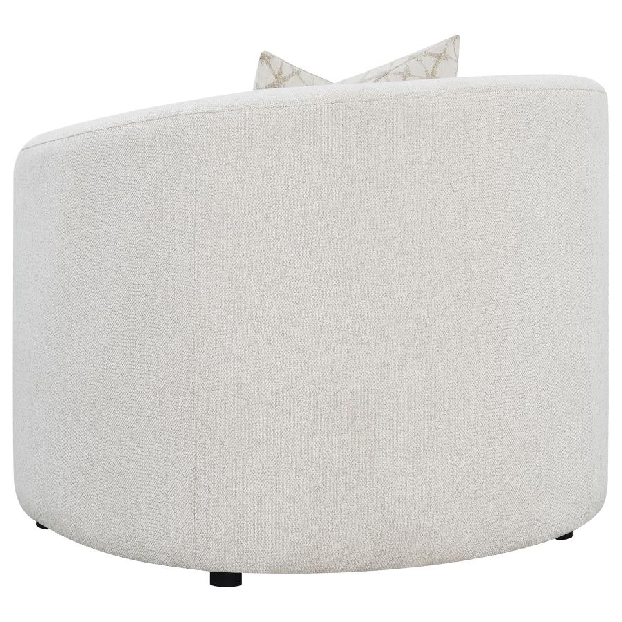 Rainn 3-Piece Boucle Upholstered Sloped Arm Sofa Set Latte thumbnail 11
