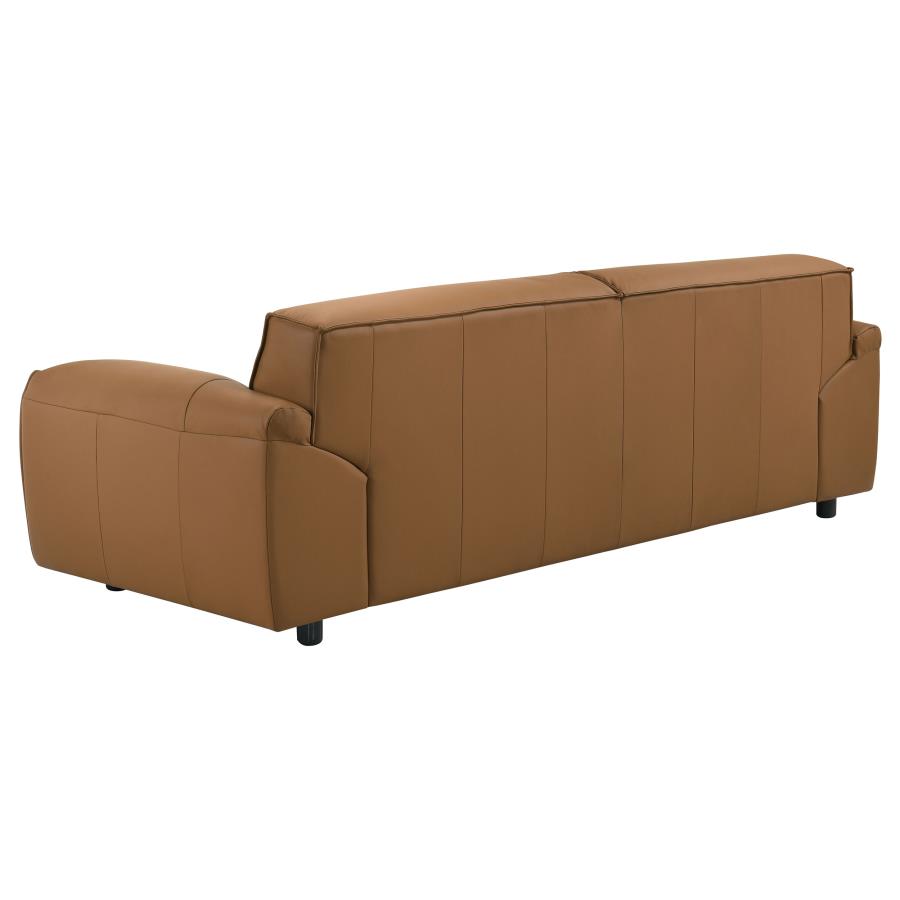 Buxton 2-Piece Leather Upholstered Sofa Set Orange thumbnail 5