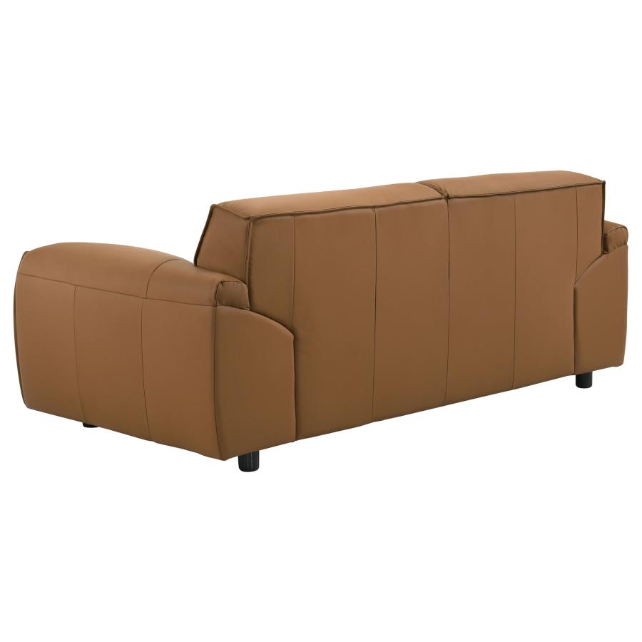 Buxton 2-Piece Leather Upholstered Sofa Set Orange thumbnail 10
