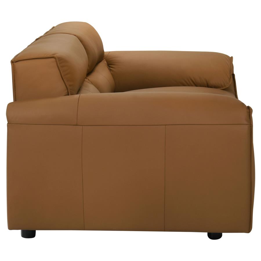 Buxton 2-Piece Leather Upholstered Sofa Set Orange thumbnail 11