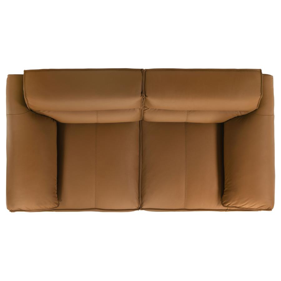 Buxton 2-Piece Leather Upholstered Sofa Set Orange thumbnail 12