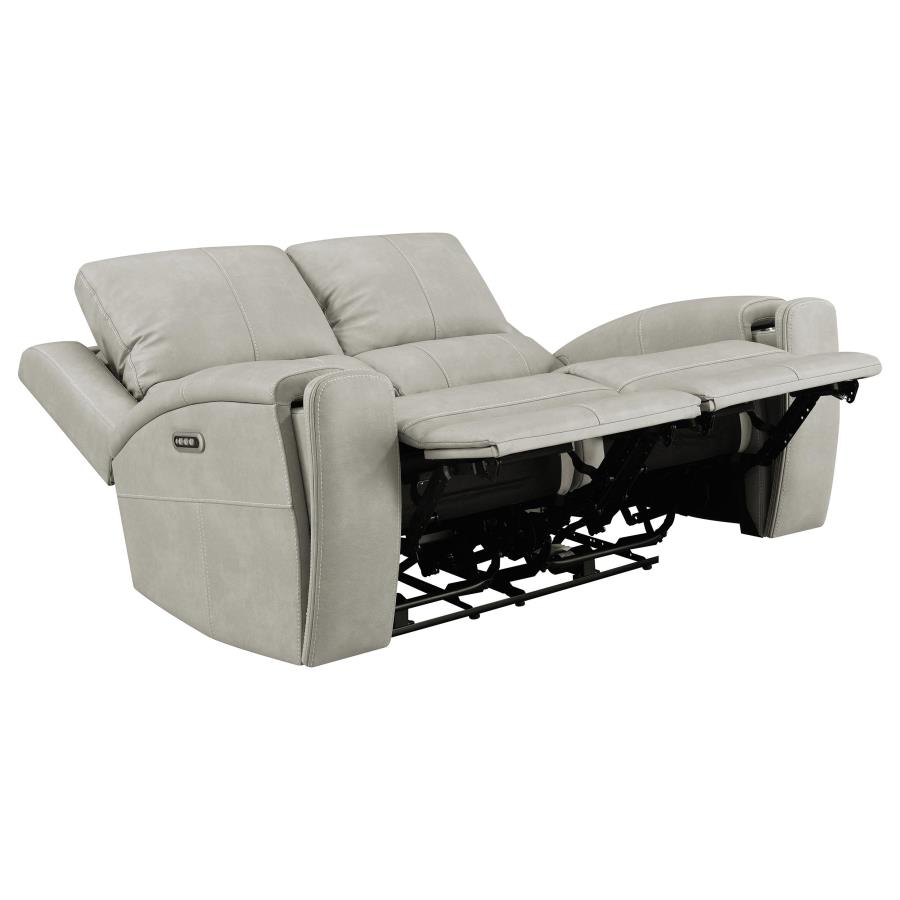 Brickston 3-Piece Triple Power Reclining Sofa Set Grey thumbnail 6