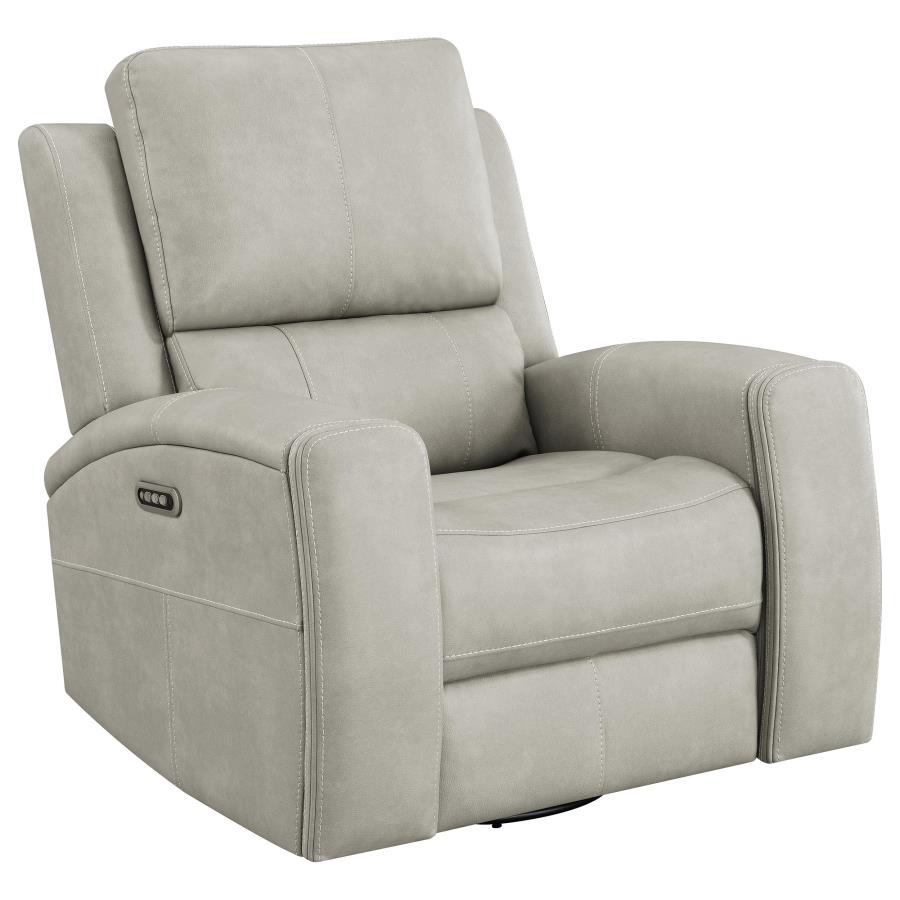 Brickston 3-Piece Triple Power Reclining Sofa Set Grey thumbnail 7