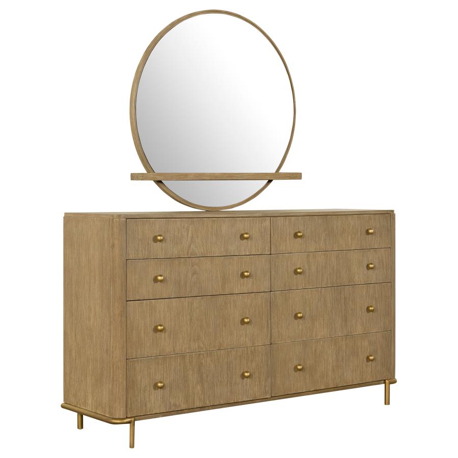 Image 2 of Arini Queen Bedroom Set Sand Wash and Natural Cane